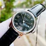 Tissot Le Locle Automatic Lady Black Dial Black Leather Strap Watch for Women - T41.1.123.57 Buy Now By Tissot