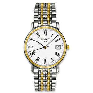 Tissot T Classic Desire White Dial Two Tone Watch For Men - T52.2.481.13 Buy Now By Tissot