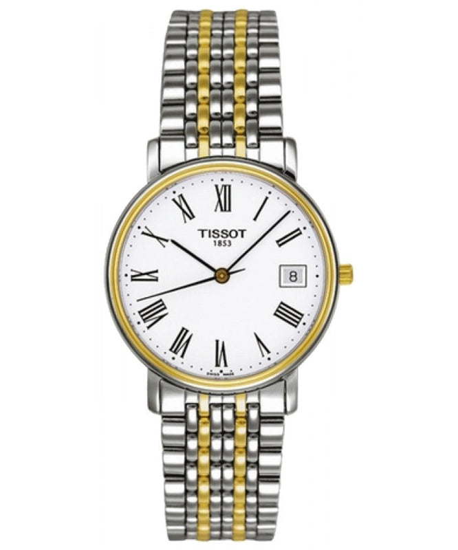 Tissot T Classic Desire White Dial Two Tone Watch For Men - T52.2.481.13 Buy Now By Tissot