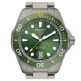 Tag Heuer Aquaracer Professional 300 Automatic Green Dial Silver Steel Strap Watch for Men - WBP208B.BF0631 Buy Now By Tag Heuer