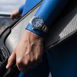 Tag Heuer Aquaracer Professional 300 Automatic Diamonds Blue Dial Silver Steel Strap Watch for Women - WBP231B.BA0618