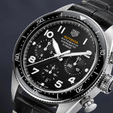 Tag Heuer Autavia Chronometer Flyback Automatic Chronograph Black Dial Black Leather Strap Watch for Men - CBE511A.FC8279 Buy Now By Tag Heuer