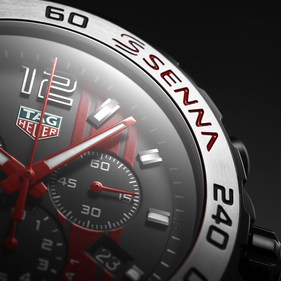 Tag Heuer Formula 1 Ayrton Senna Limited Edition Black Dial Two Tone Rubber Strap Watch for Men - CAZ1019.FT8027 Buy Now By Tag Heuer