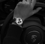 Tag Heuer Carrera Chronograph 60th Anniversary Silver Dial Black Leather Strap Watch for Men - CBK221H.FC8317 Buy Now By Tag Heuer