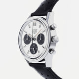 Tag Heuer Carrera Chronograph 60th Anniversary Silver Dial Black Leather Strap Watch for Men - CBK221H.FC8317 Buy Now By Tag Heuer