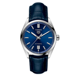 Tag Heuer Carrera Date Blue Dial Blue Leather Strap Watch for Men - WBN2112.FC6504 Buy Now By Tag Heuer