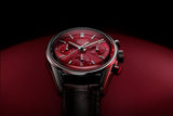 Tag Heuer Carrera Automatic Chronograph Red Dial Black Leather Strap Watch for Men - CBK221G.FC6479 Buy Now By Tag Heuer
