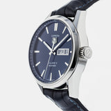 Tag Heuer Carrera Calibre 5 Automatic Blue Dial Blue Leather Strap Watch for Men - WAR201E.FC6292 Buy Now By Tag Heuer