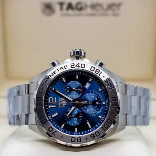 Tag Heuer Formula 1 Chronograph Blue Dial Silver Steel Strap Watch for Men - CAZ101K.BA0842 Buy Now By Tag Heuer