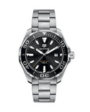 Tag Heuer Aquaracer Quartz Black Dial Silver Steel Strap Watch for Men - WAY101A.BA0746 Buy Now By Tag Heuer