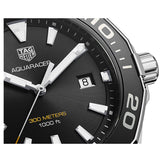 Tag Heuer Aquaracer Quartz Black Dial Black Rubber Strap Watch for Men - WAY101A.FT6141 Buy Now By Tag Heuer
