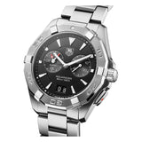 Tag Heuer Aquaracer Quartz Black Dial Silver Steel Strap Watch for Men - WAY111Z.BA0928 Buy Now By Tag Heuer