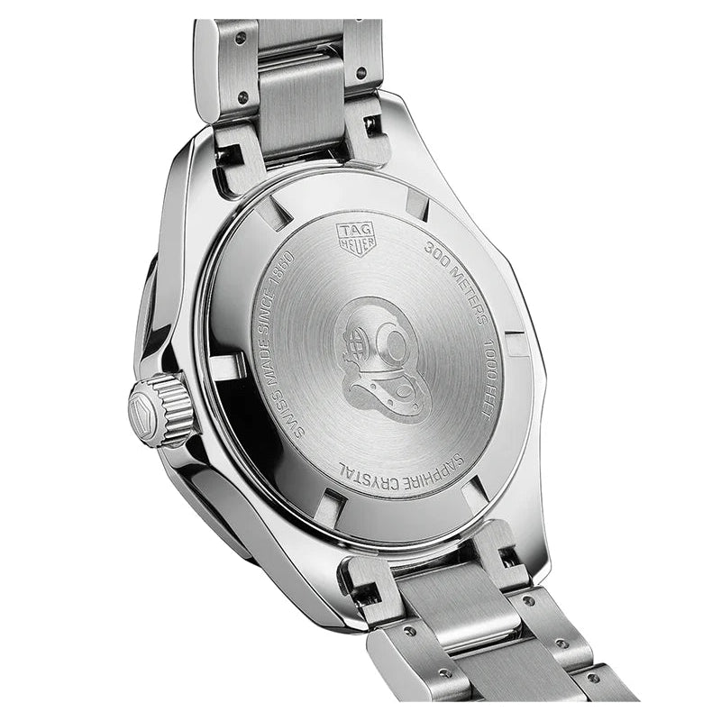 Tag Heuer Aquaracer Quartz Black Dial Silver Steel Strap Watch for Women - WAY131K.BA0748 Buy Now By Tag Heuer