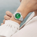 Tag Heuer Aquaracer Diamonds Emerald Green Dial Silver Steel Strap Watch for Women - WBD1316.BA0740 Buy Now By Tag Heuer