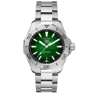 Tag Heuer Aquaracer Professional 200 Automatic Green Dial Silver Steel Strap Watch for Men - WBP2115.BA0627 Buy Now By Tag Heuer