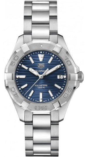 Tag Heuer Aquaracer Blue Dial Silver Steel Strap Watch for Women - WBD131D.BA0748 Buy Now By Tag Heuer