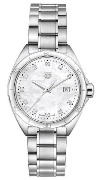 Tag Heuer Formula 1 Diamonds Mother Of Pearl White Dial Silver Steel Strap Watch for Women - WBJ1419.BA0664 Buy Now By Tag Heuer