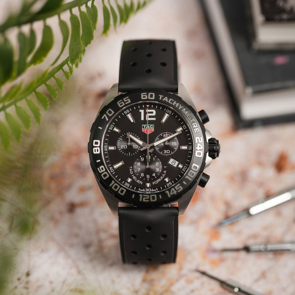 Tag Heuer Formula 1 Black Dial Black Leather Strap Watch for Men - CAZ1010.FT8024 Buy Now By Tag Heuer