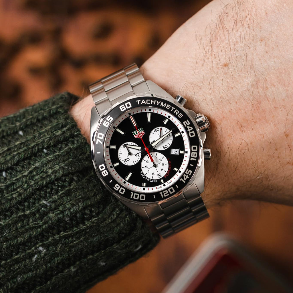 Tag Heuer Formula 1 Indy 500 Special Edition Black Dial Silver Steel Strap Watch for Men - CAZ101V.BA0842 Buy Now By Tag Heuer