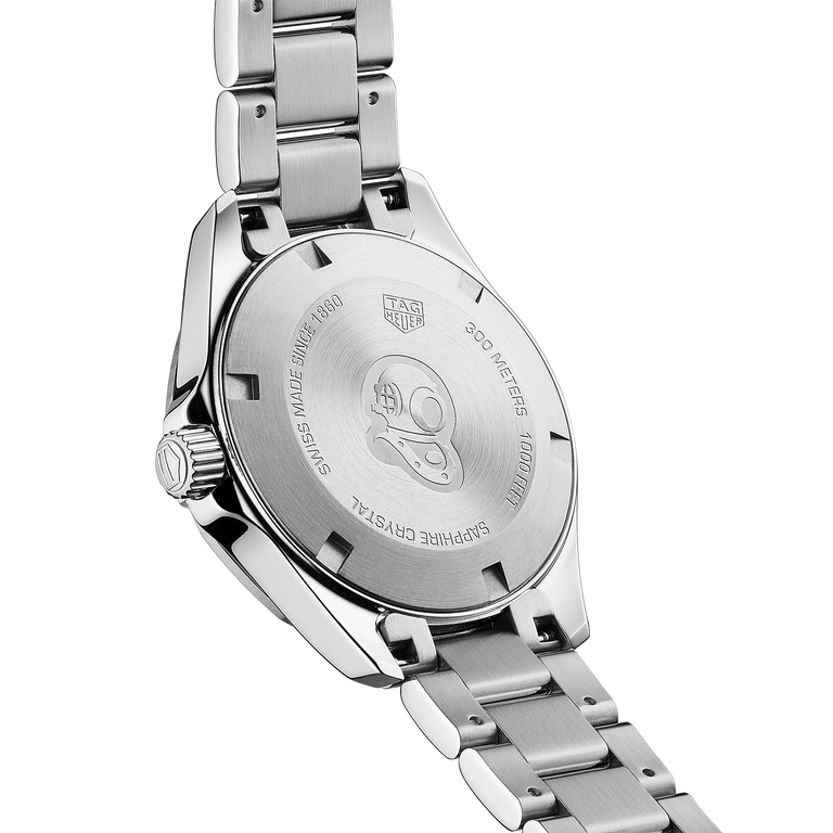 Tag Heuer Aquaracer Diamonds White Mother of Pearl Dial Silver Steel Strap Watch for Women - WBD1315.BA0740 Buy Now By Tag Heuer