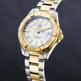 Tag Heuer Aquaracer Mother of Pearl Dial Two Tone Steel Strap Watch for Women - WBD1320.BB0320 Buy Now By Tag Heuer