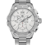 Tag Heuer Aquaracer White Dial Silver Steel Strap Watch for Men - CAY1111.BA0927 Buy Now By Tag Heuer