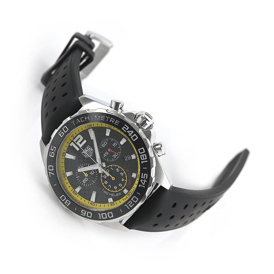 Tag Heuer Formula 1 Chronograph Black Dial Black Rubber Strap Watch for Men - CAZ101AC.FT8024 Buy Now By Tag Heuer