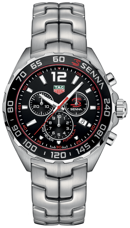 Tag Heuer Senna Chronograph Special Edition Black Dial Silver Steel Strap Watch for Men - CAZ1015.BA0883 Buy Now By Tag Heuer