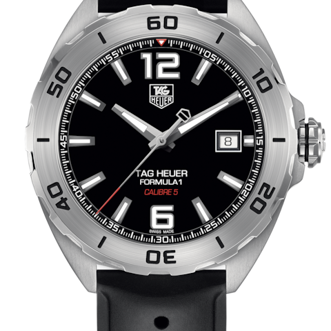Tag Heuer Formula 1 Automatic Black Dial Black Rubber Strap Watch for Men - WAZ2113.FT8023 Buy Now By Tag Heuer