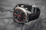 Tag Heuer Carrera Chronograph Black Dial Black Leather Strap Watch for Men - CBN201C.FC6542 Buy Now By Tag Heuer