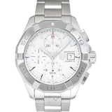 Tag Heuer Aquaracer Caliber 16 Automatic Chronograph White Dial Silver Steel Strap Watch for Men - CAY2111.BA0927 Buy Now By Tag Heuer