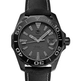 Tag Heuer Aquaracer 300 Swiss Limited Edition Black Dial Black Nylon Strap Watch for Men - WAY218B.FC6364 Buy Now By Tag Heuer