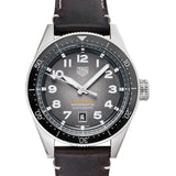 Tag Heuer Autavia Automatic Grey Dial Brown Leather Strap Watch for Men - WBE5114.FC8266 Buy Now By Tag Heuer