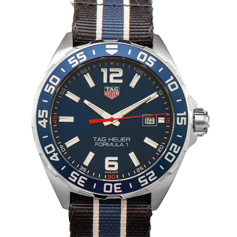 Tag Heuer Formula 1 Quartz Blue Dial Two Tone NATO Strap Watch for Men - WAZ1010.FC8197 Buy Now By Tag Heuer