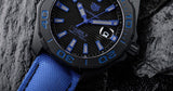 Tag Heuer Aquaracer Calibre 5 Automatic Titanium Blue Dial Blue Nylon Strap Watch for Gents - WAY208B.FC6382 Buy Now By Tag Heuer