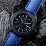 Tag Heuer Aquaracer Calibre 5 Automatic Titanium Blue Dial Blue Nylon Strap Watch for Gents - WAY208B.FC6382 Buy Now By Tag Heuer