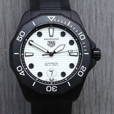 Tag Heuer Aquaracer Professional 300 Automatic White Dial Black Rubber Strap Watch for Men - WBP201D.FT6197 Buy Now By Tag Heuer