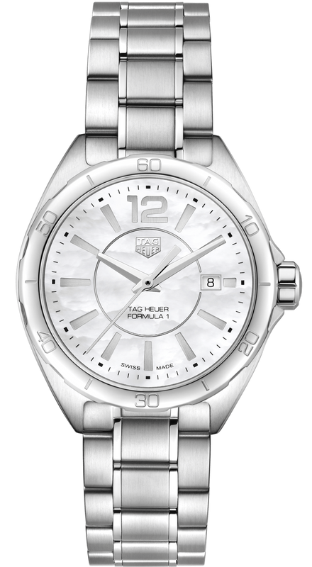 Tag Heuer Formula 1 Quartz Mother of Pearl White Dial Silver Steel Strap Watch for Women - WBJ1418.BA0664 Buy Now By Tag Heuer