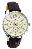 Tommy Hilfiger Gavin Chronograph White Dial Brown Leather Strap Watch for Men - 1791467 Buy Now By Tommy Hilfiger