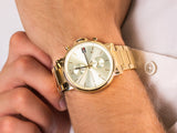 Tommy Hilfiger Daniel White Dial Gold Steel Strap Watch for Men - 1710415 Buy Now By Tommy Hilfiger