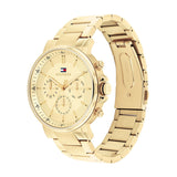 Tommy Hilfiger Tyson Chronograph Gold Dial Gold Steel Strap Watch For Men - 1710611 Buy Now By Tommy Hilfiger