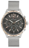 Tommy Hilfiger Gavin Chronograph Quartz Grey Dial Silver Mesh Bracelet Watch for Men - 1791466 Buy Now By Tommy Hilfiger