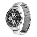 Tommy Hilfiger Jimmy Multifunction Black Dial Silver Steel Strap Watch For Men - 1791950 Buy Now By Tommy Hilfiger