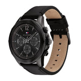 Tommy Hilfiger Lars Chronograph Black Dial Black Leather Strap Watch For Men - 1792062 Buy Now By Tommy Hilfiger