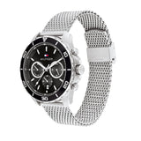 Tommy Hilfiger Jordan Chronograph Black Dial Silver Mesh Strap Watch For Men - 1792092 Buy Now By Tommy Hilfiger