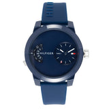 Tommy Hilfiger Denim Blue Dial Blue Rubber Strap Watch for Men - 1791556 Buy Now By Tommy Hilfiger
