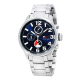 Tommy Hilfiger Jackson Chronograph Blue Dial Silver Steel Strap Watch for Men - 1791242 Buy Now By Tommy Hilfiger