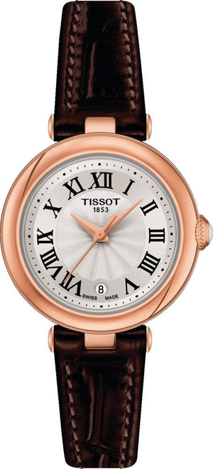 Tissot Bellissima Small Lady White Dial Brown Leather Strap Watch For Women - T126.010.36.013.00 Buy Now By Tissot