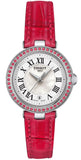 Tissot Bellissima Small Lady Diamonds Mother of Pearl Dial Red Leather Strap Watch For Women - T126.010.66.113.00 Buy Now By Tissot