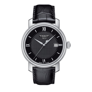 Tissot T Classic Bridgeport Black Dial Black Leather Strap Watch For Men - T097.410.16.058.00 Buy Now By Tissot